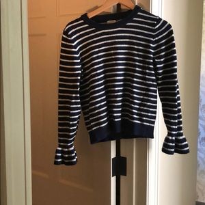 J crew stripped sweater